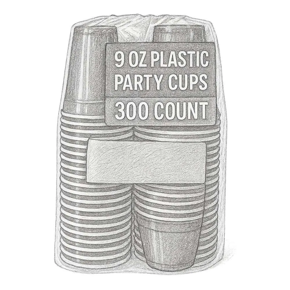 Solo Cup 9 oz Red Plastic Party Cups (300 Count)