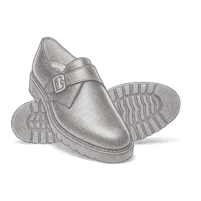 Solovair Black Hi-Shine Single Buckle Monk Shoes