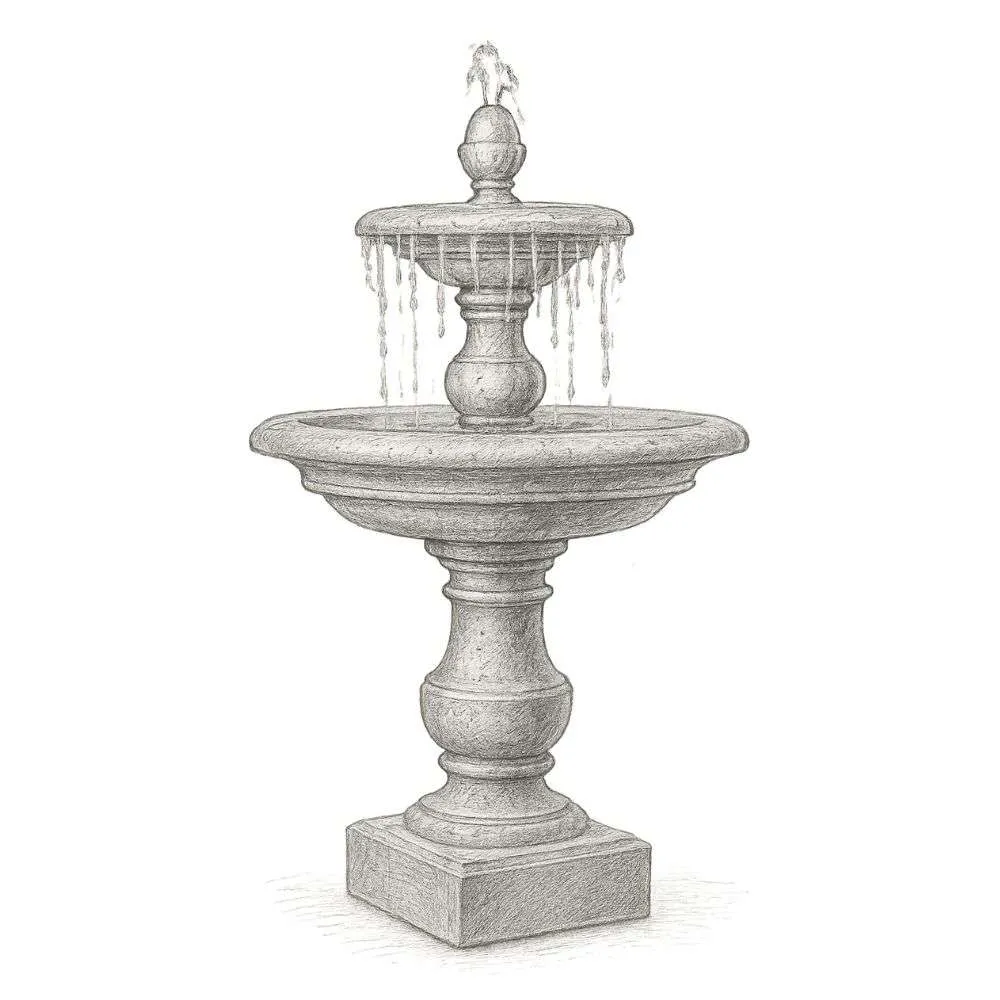 Soothing Company Caterina Tiered Outdoor Water Fountain