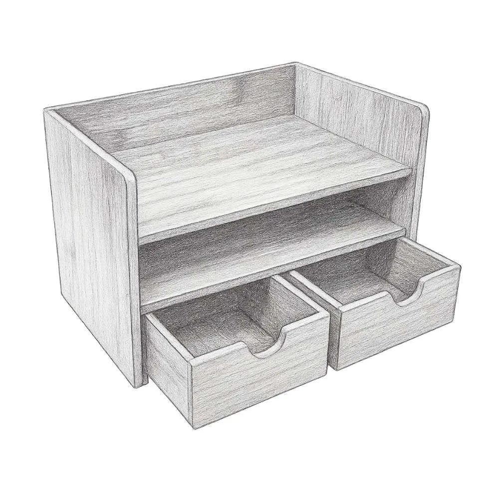 Sorbus Bamboo 3-Tier Desk Organizer