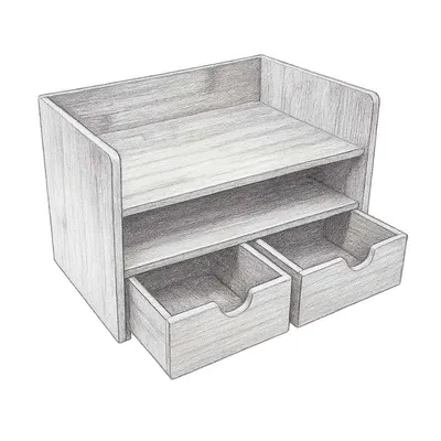 Sorbus Bamboo 3-Tier Desk Organizer