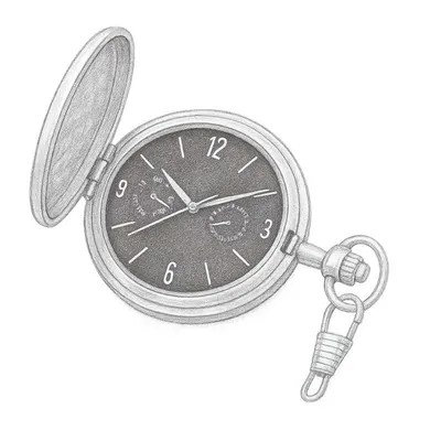 Speidel Classic Brushed Satin Pocket Watch