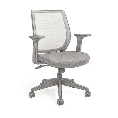 Staples® Essentials Ergonomic Fabric Swivel Task Chair