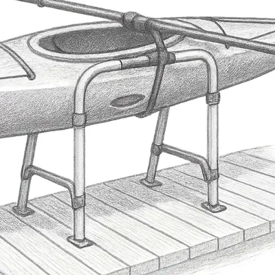 StoreYourBoard Paddleboard Dock Rack | Outdoor SUP Storage