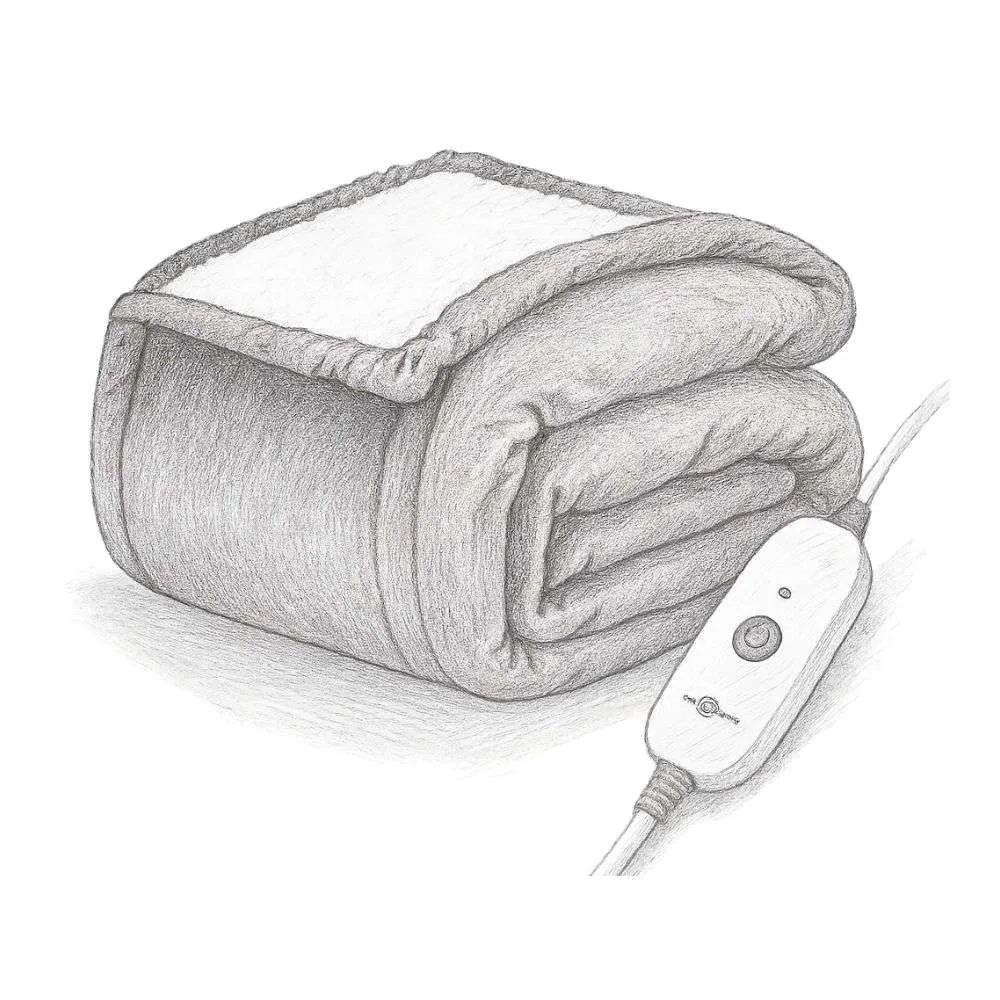 Sunbeam Royal Mink Sherpa Adjustable Heat Personal (Throw Size)