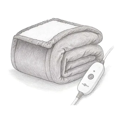 Sunbeam Royal Mink Sherpa Adjustable Heat Personal (Throw Size)