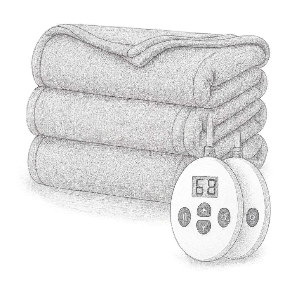 Sunbeam Royal Ultra Ivy Heated Blanket (Queen Size)