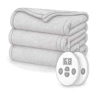 Sunbeam Royal Ultra Ivy Heated Blanket (Queen Size)