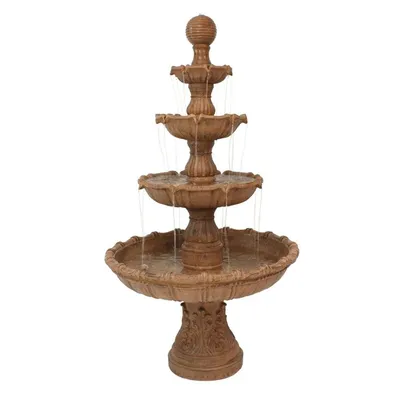 Sunnydaze Large Tiered Ball Outdoor Fountain