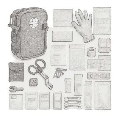 Surviveware Waterproof First Aid Kit (100 Pieces)