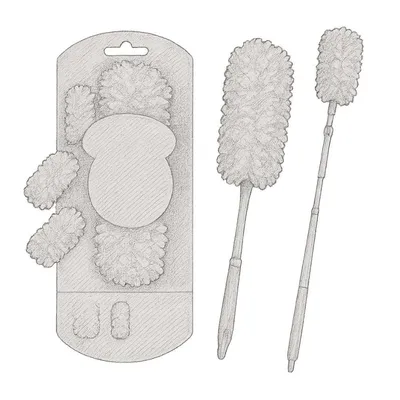 Swiffer Duster Heavy Duty Extendable Handle Starter Kit with 3 Refills