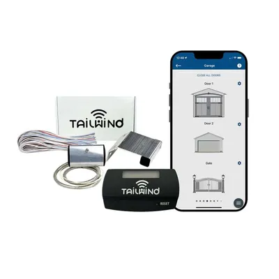 Tailwind iQ3 Smart Automatic Garage Controller PRO with J-track Mounted Sensor