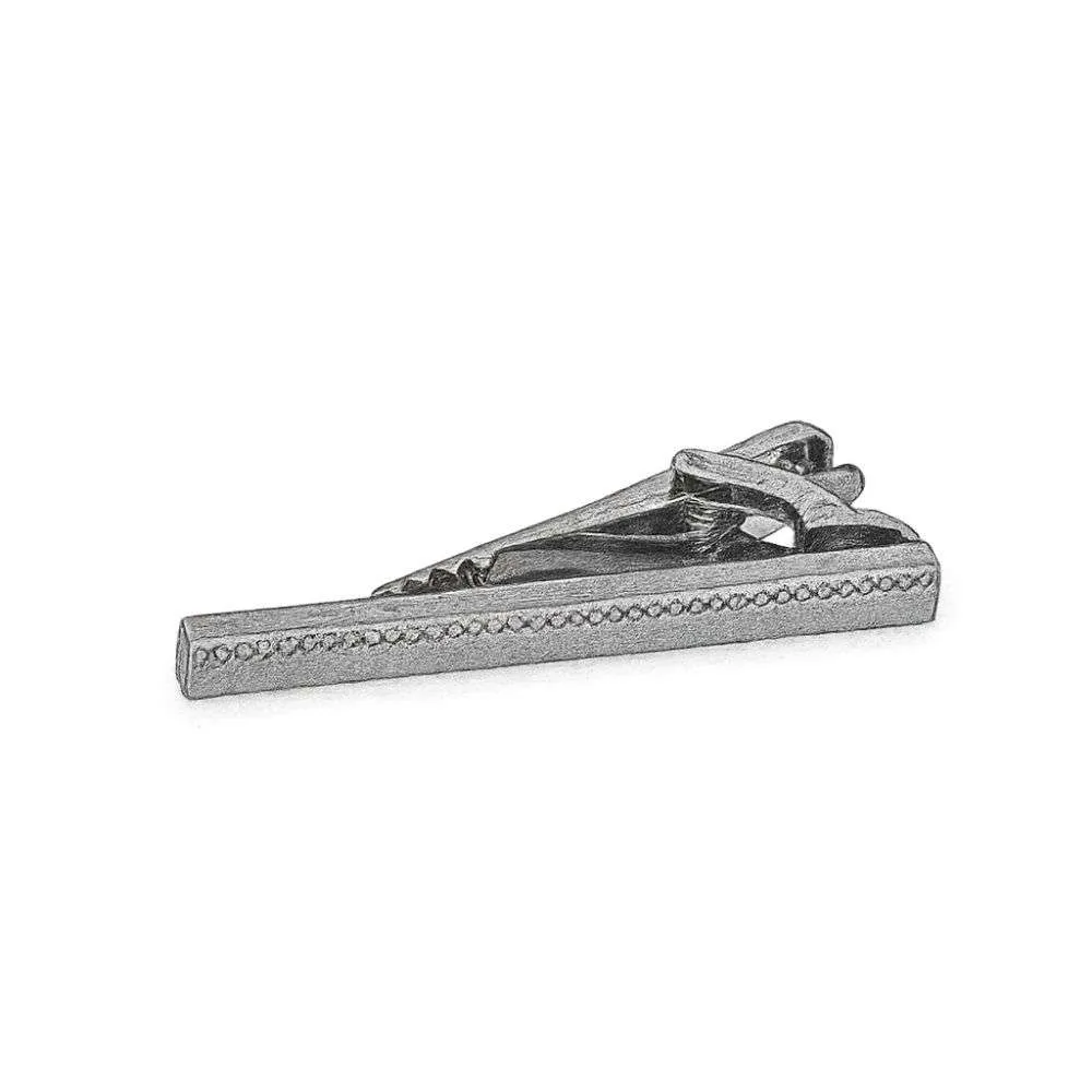 Tateossian Zen Tie Clip with Gunmetal Finish
