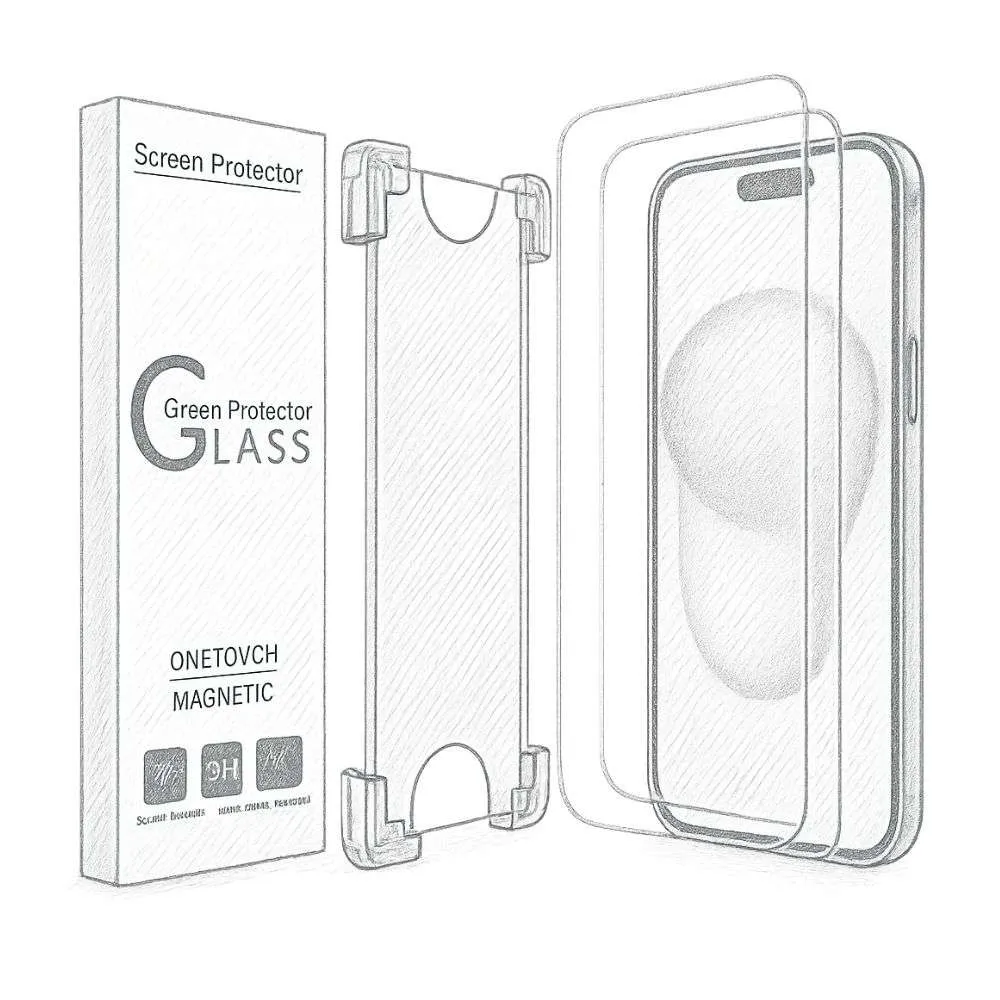 TechMatte amFilm Magnetic OneTouch 6.1" Screen Protector (Pack of 3)
