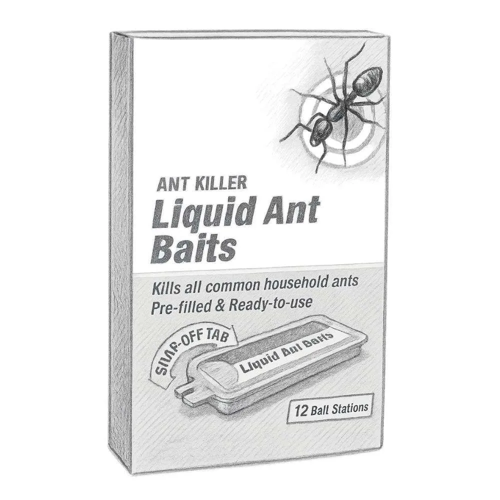 TERRO T300B Liquid Ant Killer (Pack of 12 Bait Stations)