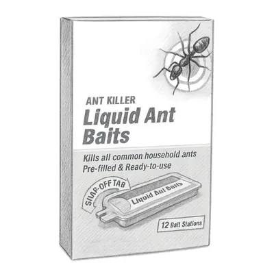 TERRO T300B Liquid Ant Killer (Pack of 12 Bait Stations)
