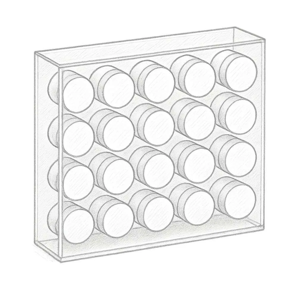 The Container Store Acrylic 20-Bottle Spice Rack