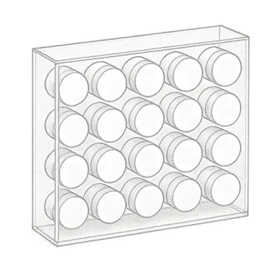 The Container Store Acrylic 20-Bottle Spice Rack