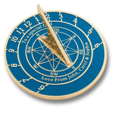 The Metal Foundry Custom Sundial With Star Image