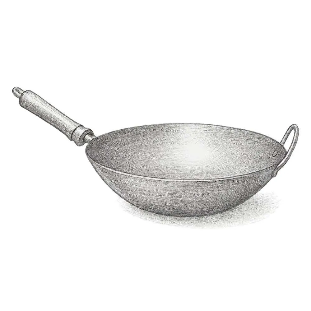 The Wok Shop Carbon Steel Wok with Metal Side Handle
