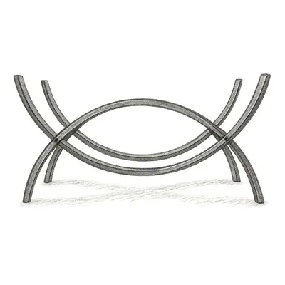 The Woodhaven Crescent Firewood Rack (41" x 22")