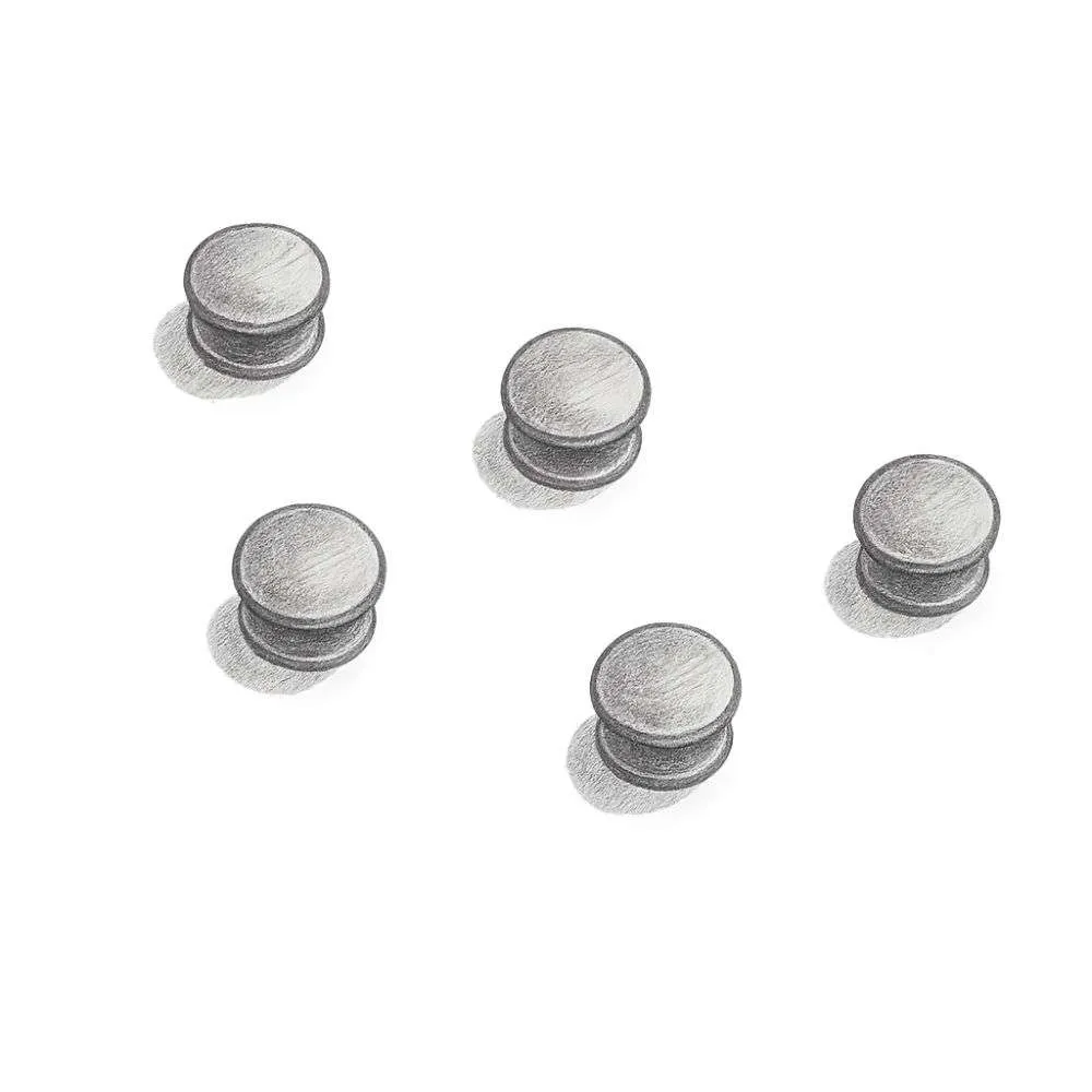 Tie Bar Tuxedo Black Five-Stud Set