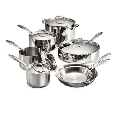 Tramontina 12 Pc Tri-Ply Clad Stainless Steel