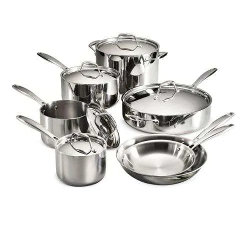 Tramontina 12 Pc Tri-Ply Clad Stainless Steel