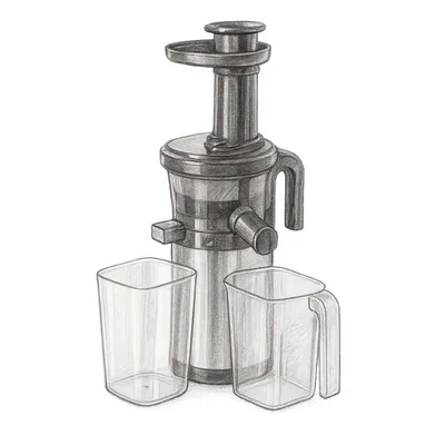 Tribest Shine Kitchen Co.® Cold Press Vertical Slow Juicer