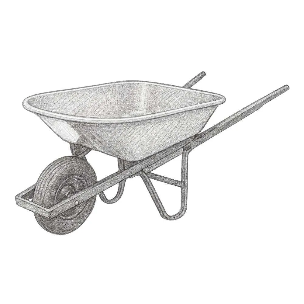 True Temper 4 cu. ft. Poly Wheelbarrow