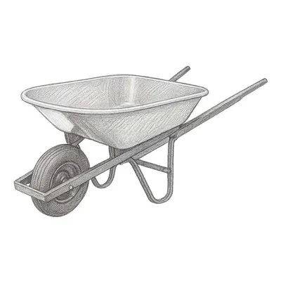 True Temper 4 cu. ft. Poly Wheelbarrow