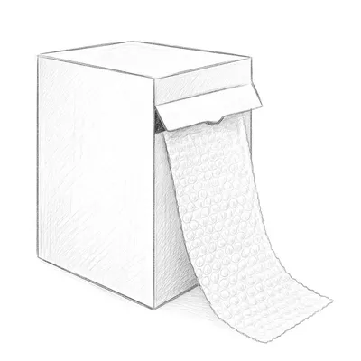 Uline Air Bubble Wrap Roll (12" x 175', 3⁄16")