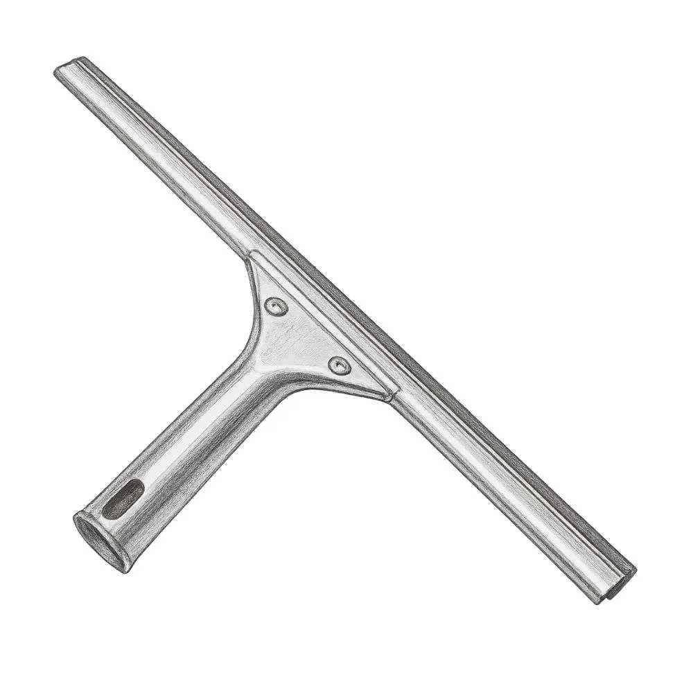 Unger Professional Stainless Steel Window and Glass Cleaning Squeegee (12”)