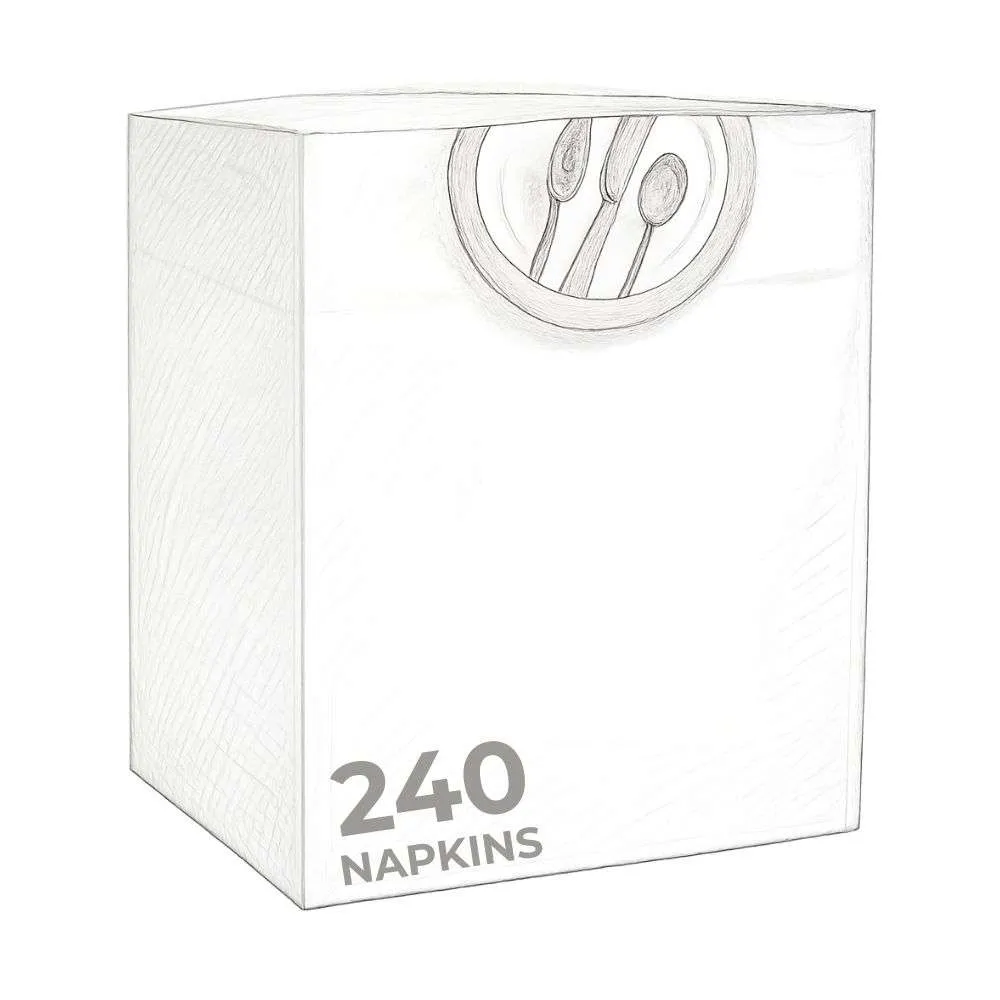 Vanity Fair Entertain Napkin - 3 Ply (240 Count)