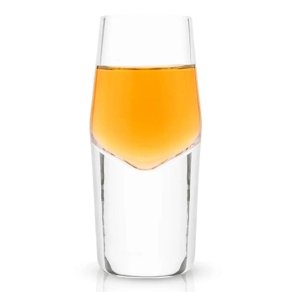 Viski Raye Heavy Base Crystal Shot Glasses (Set of 2)