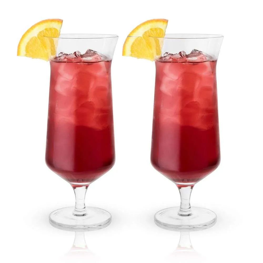 Viski Raye Hurricane Glasses (Set of 2)
