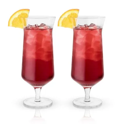 Viski Raye Hurricane Glasses (Set of 2)