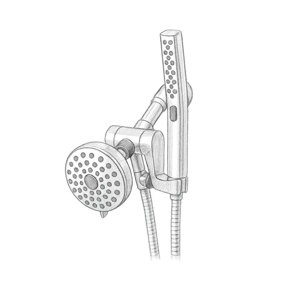 Waterpik HairWand Spa System Dual Showerhead Chrome