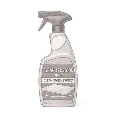 Weiman Granite and Stone 3-in-1 Clean Polish and Protect