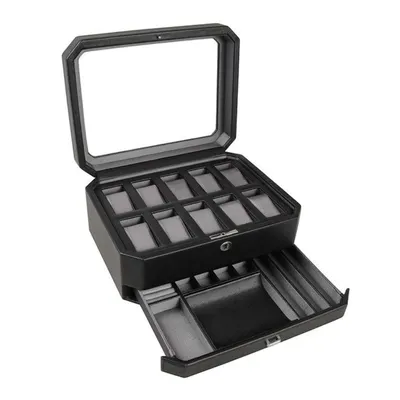 WOLF Windsor 10PC Watch Box with Drawer
