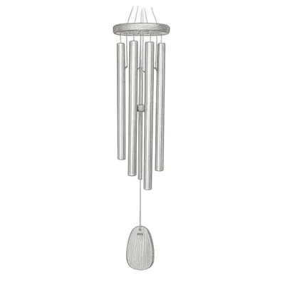 Woodstock Chimes Amazing Grace® Chime Silver (Large)