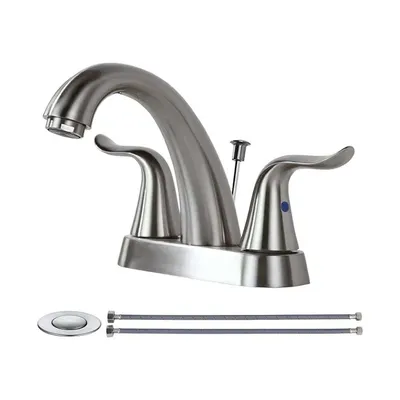 WOWOW 2-Handle Centerset Bathroom Sink Faucet