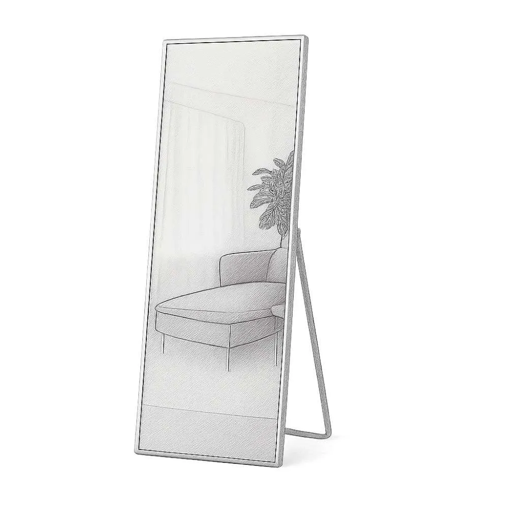 Wrought Studio Koudia Metal Framed Standing Mirror