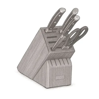 WÜSTHOF Classic Ikon 6-Piece Starter Knife Block Set