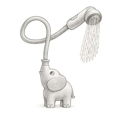Yookidoo Elephant Baby Bath Shower Head